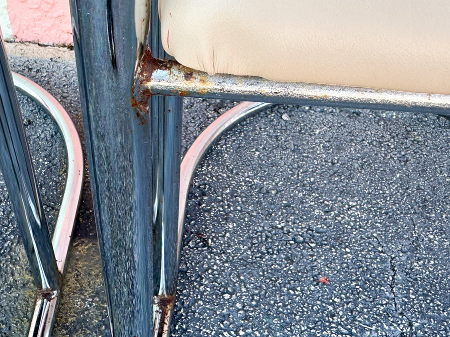 Set of Four MCM Cantilever Chairs