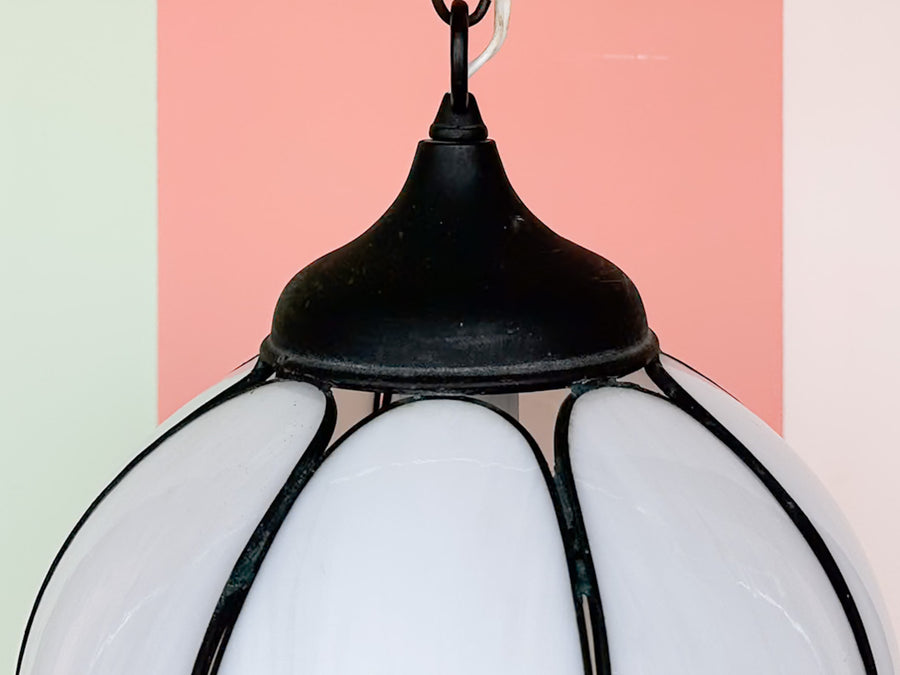 MCM Glass Tulip Pendant