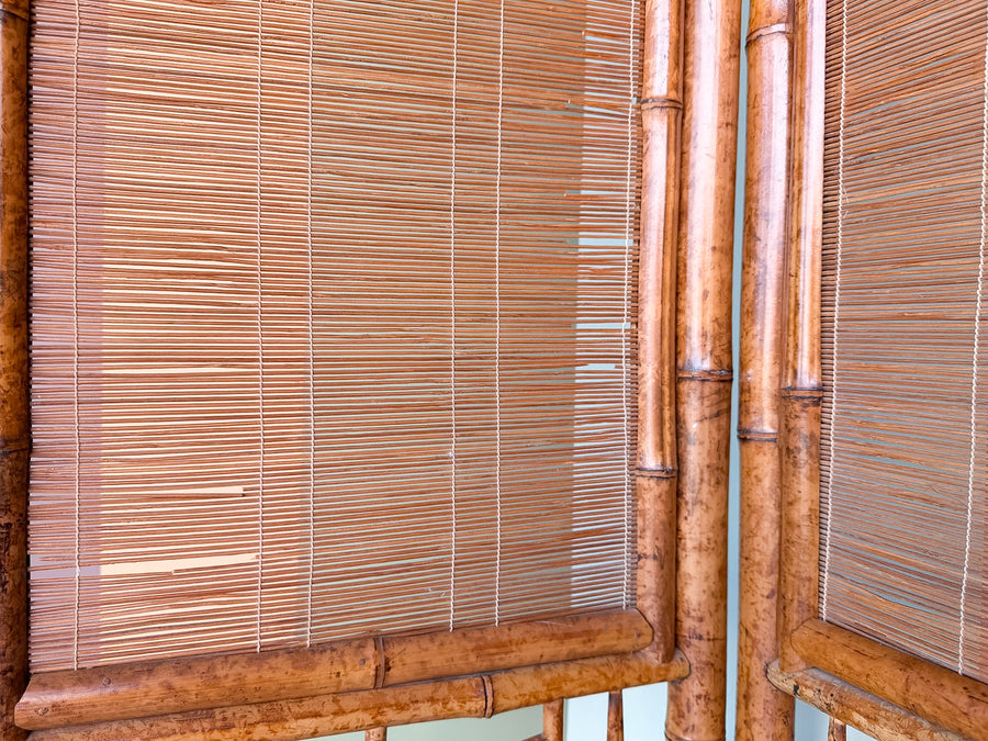 Four Panel Brighton Style Bamboo Screen