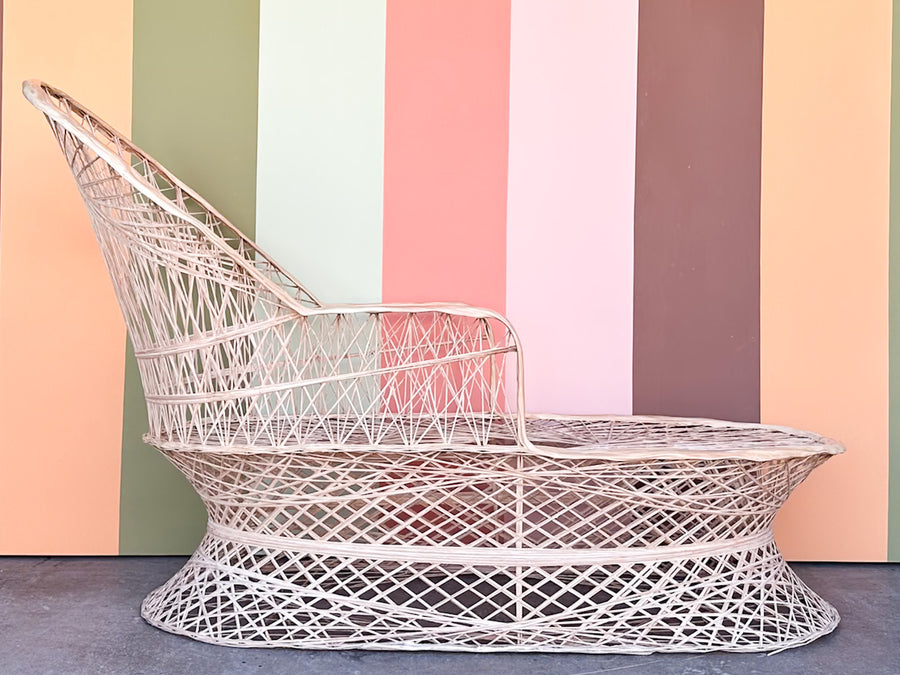 Marbled Pink Webspun Chaise