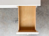Custom Wood and Rattan Painted Desk