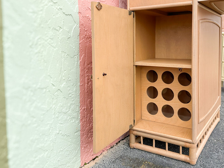 MCM Ficks Reed Wet Bar Cabinet