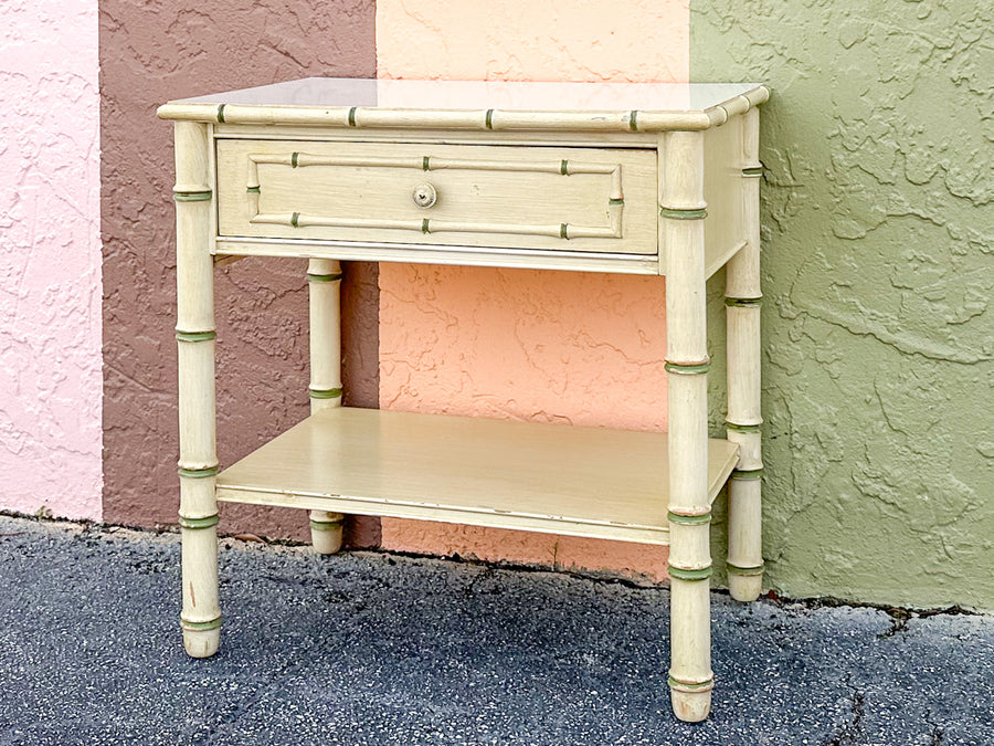 Thomasville Faux Bamboo Nightstand