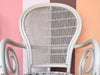 Pair of Whimsical Balloon Back Rattan Chairs