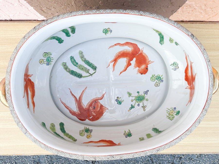 Colorful Chinoiserie Cachepot