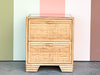 Island Style Rattan Wrapped Nightstand