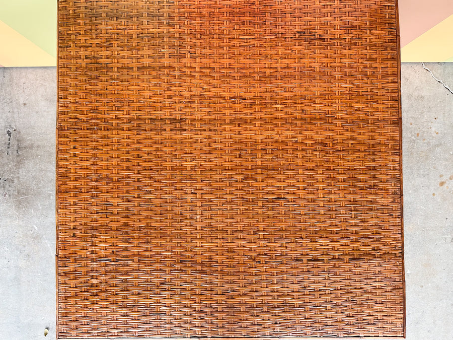 Woven Rattan Folding Game Table