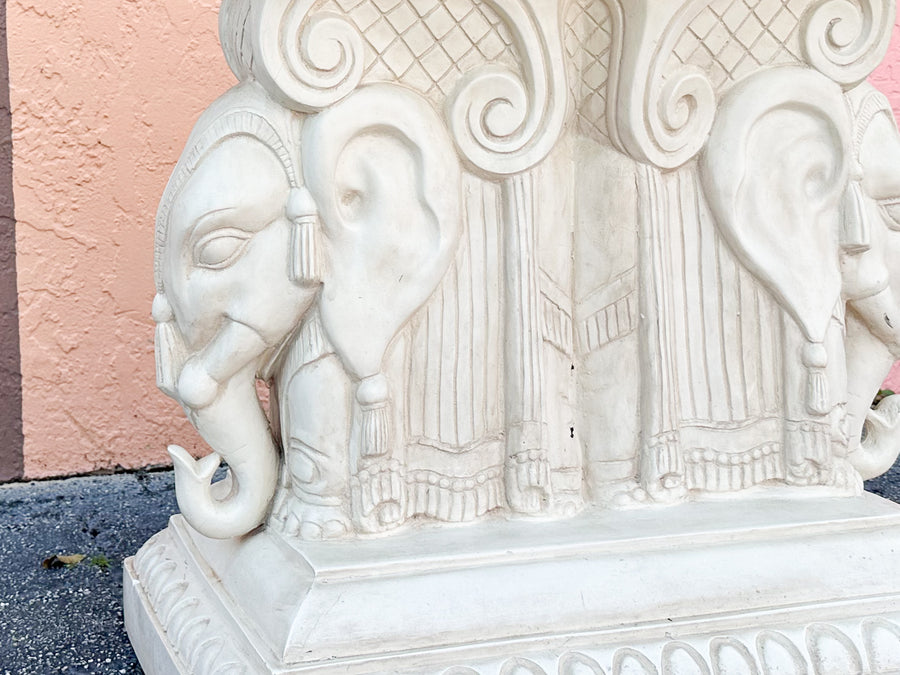 Plaster Elephant Dining Table