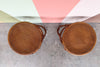 Pair of Rattan and Cane Counter Stools