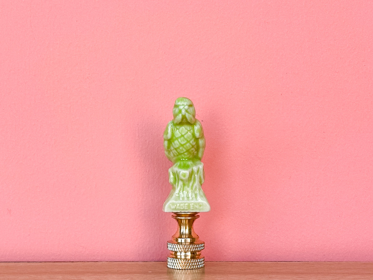 Wade Whimsies Green Parrot Finial