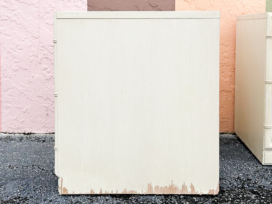 Pair of Faux Bamboo Nightstands