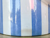 Blue and White Striped Ice Bucket