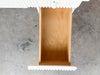 Custom Wood and Rattan Painted Desk