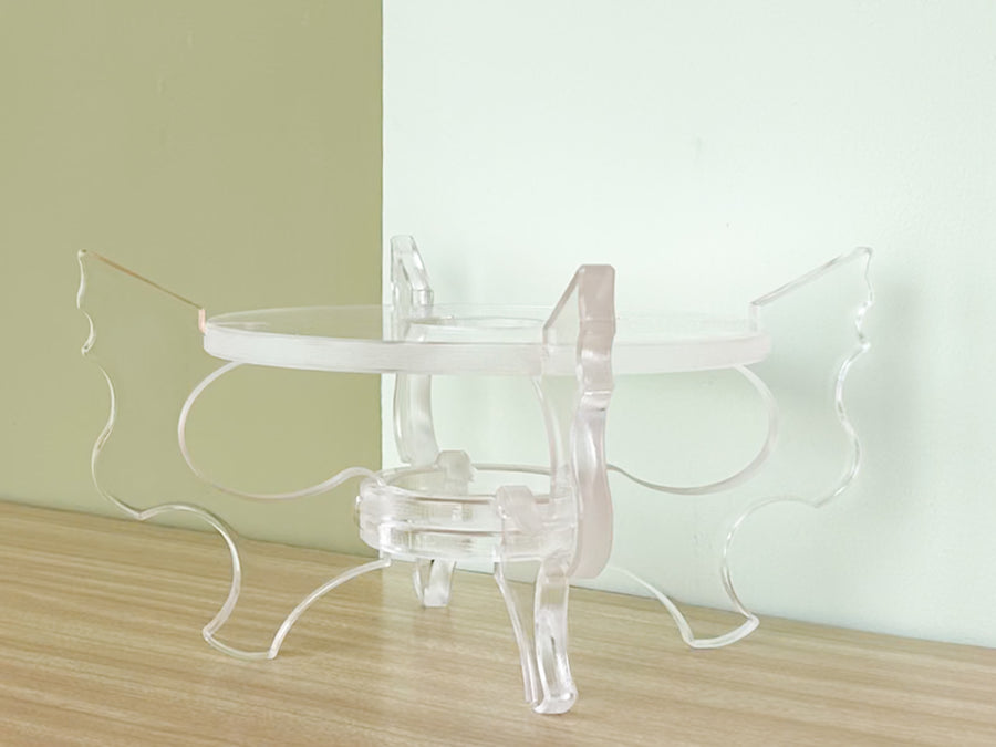 Lucite Cachepot Pedestal