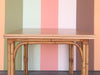 Old Florida Rattan Flip Top Game Table