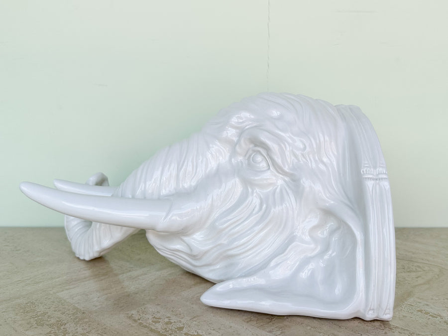 Ceramic Elephant Wall Shelf