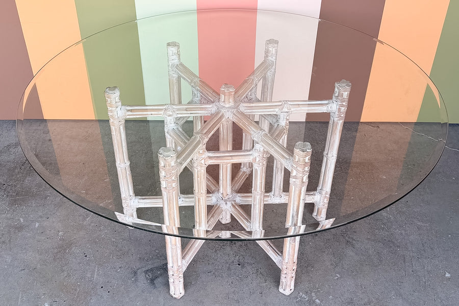 McGuire Style Bamboo Dining Table