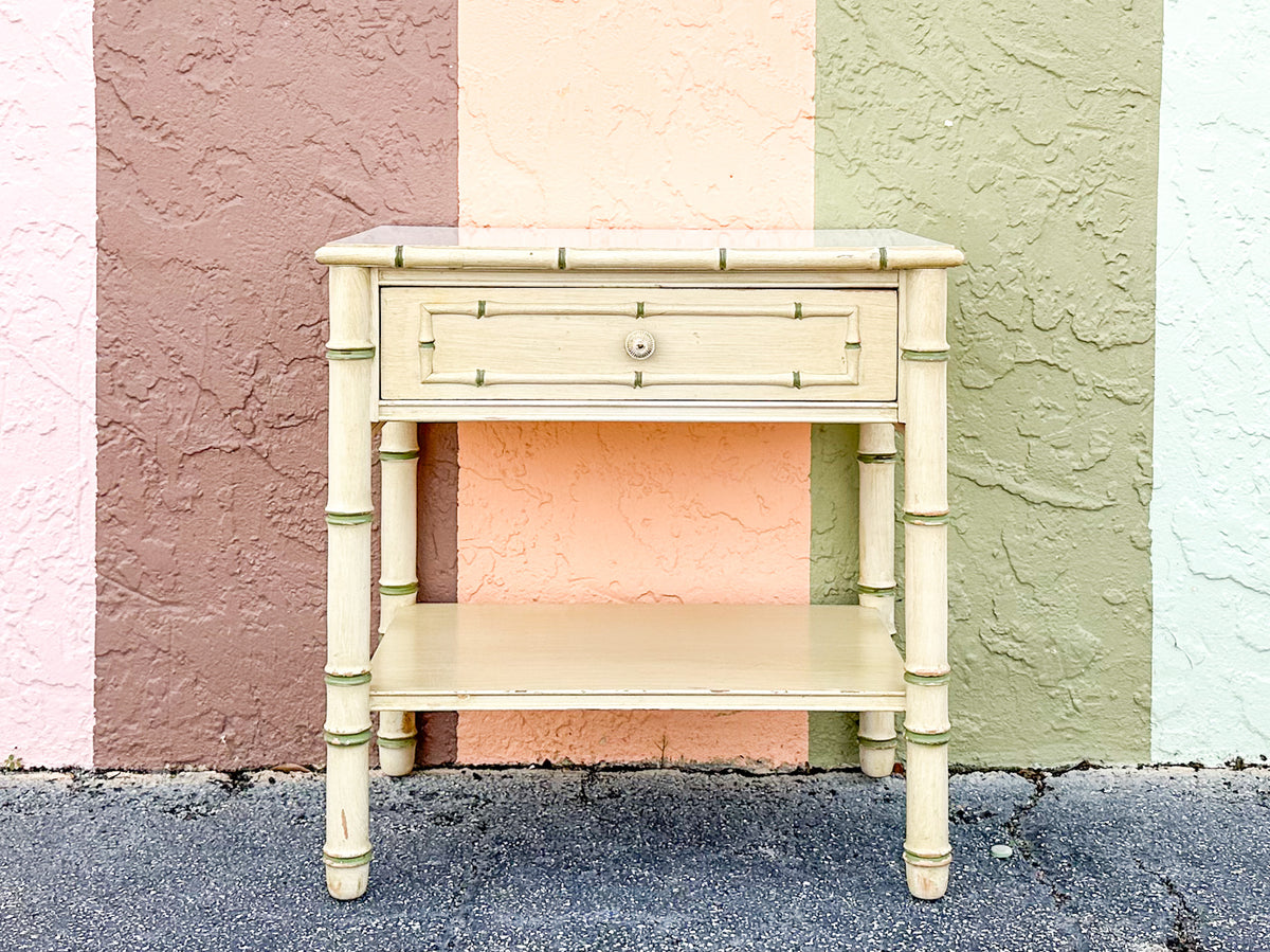 Thomasville Faux Bamboo Nightstand