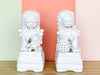 Pair of White Foo Dogs