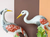 Pair of Colorful Heron Figurines