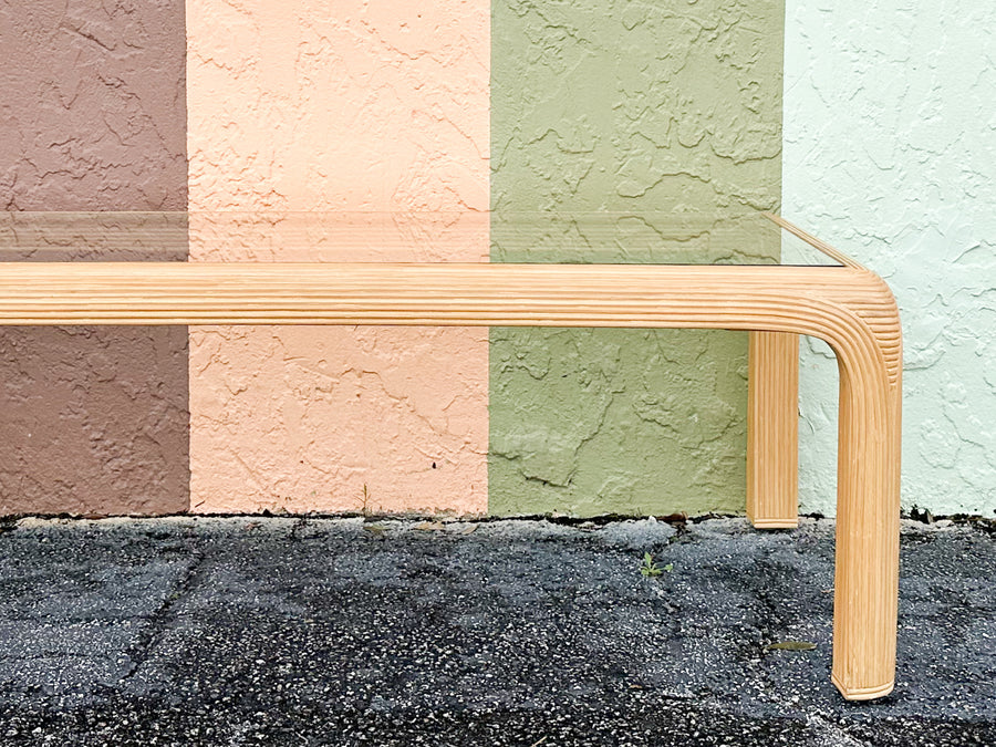 Pencil Reed Rattan Coffee Table