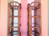 Pair of Handsome Rattan Etageres