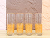 Set of Seven Faux Cane Glassware