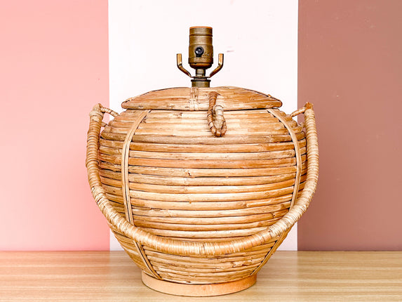 Pencil Reed Rattan Lamp