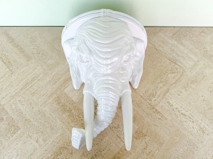 Ceramic Elephant Wall Shelf
