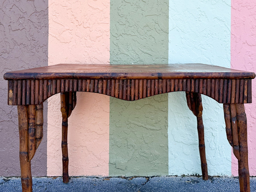 Hand Painted Bamboo Game Table
