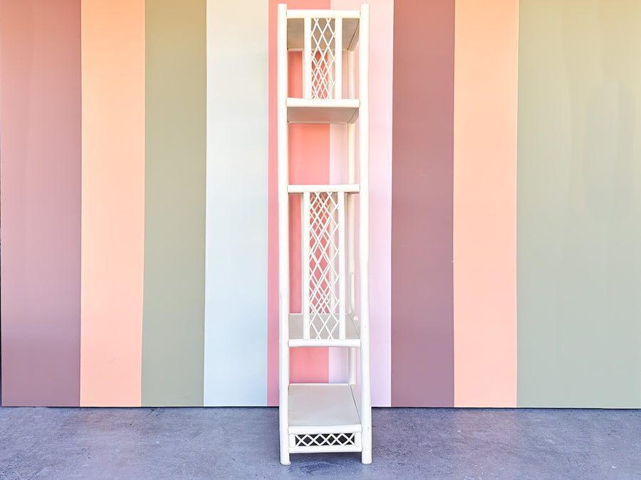 Rattan Lattice Etagere