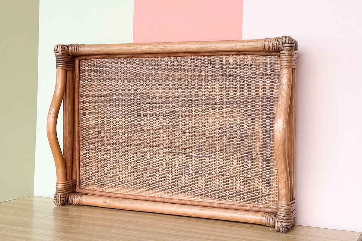 Large Rattan Tray