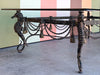 Wrought Iron Seahorse and Tassel Coffee Table