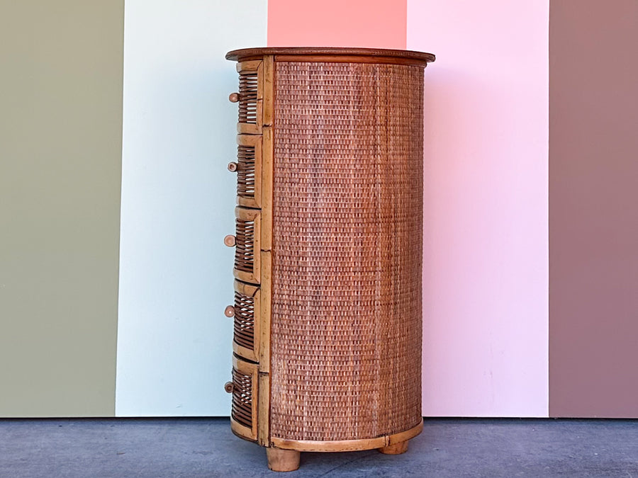 Petite Island Style Bamboo Chest