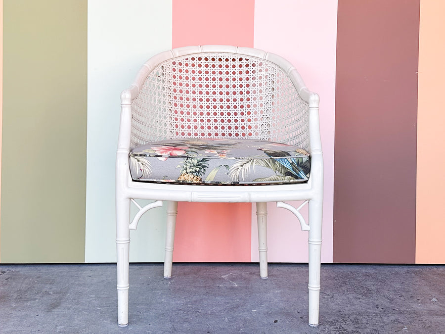 Cute Cane Barrel Chair