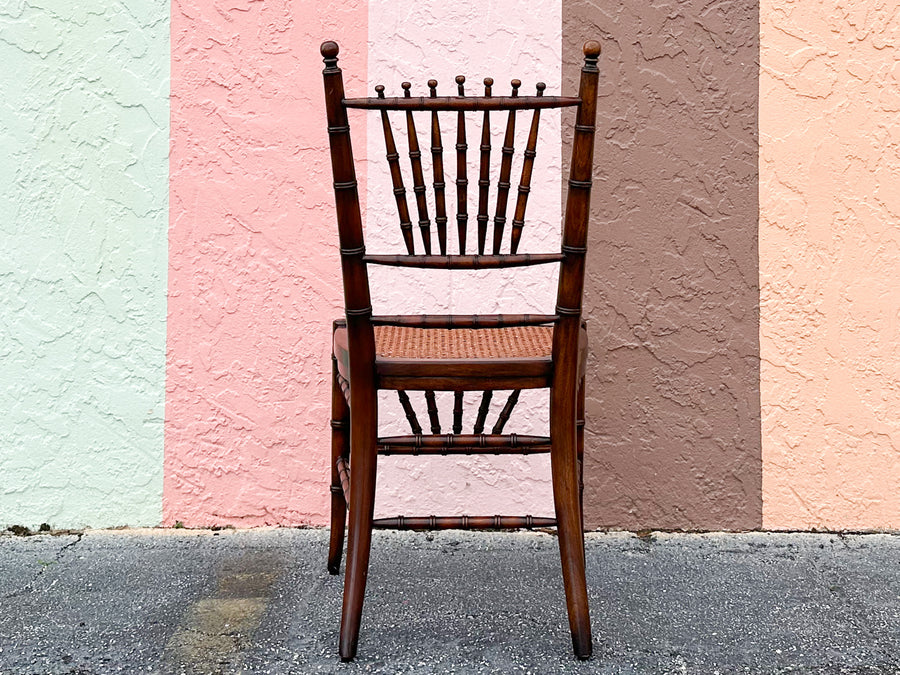 Handsome Faux Bamboo Desk Chair