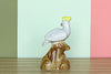 Sweet Yellow and White Bird Figurine