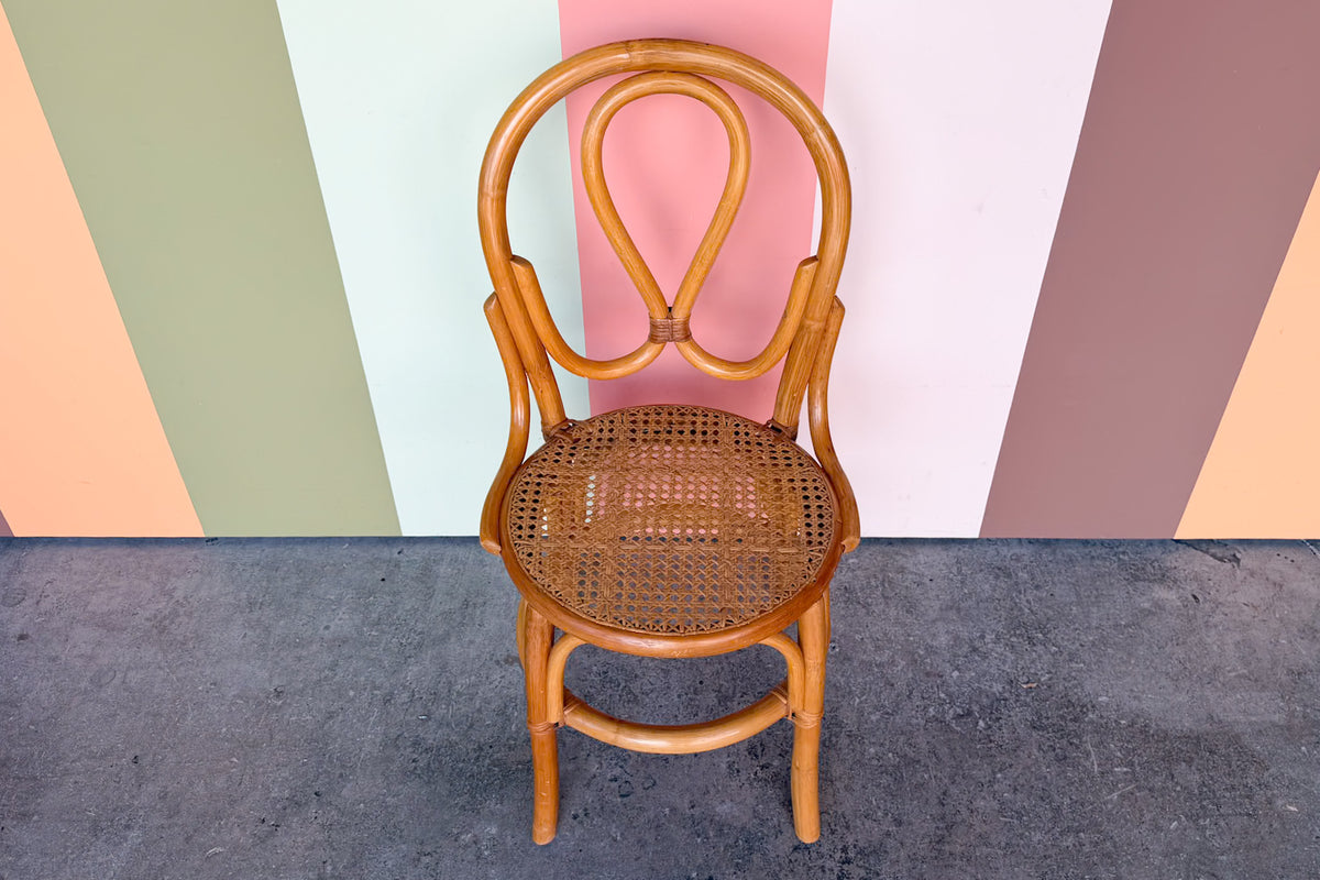 Rattan and Cane Desk Chair