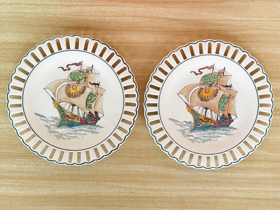 Set of Ten Nautical Wedgewood Plates