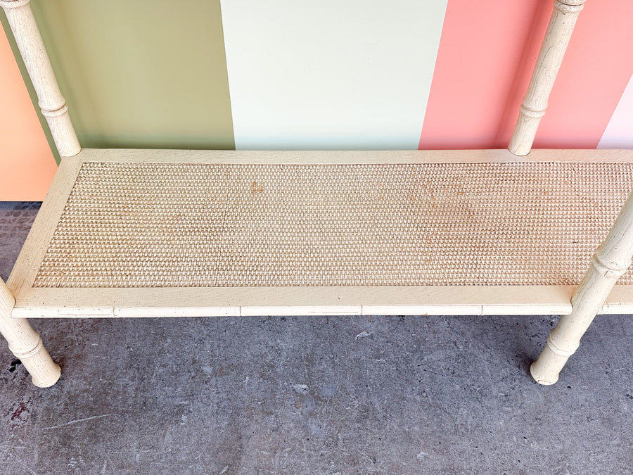 Faux Bamboo Console