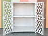 Painted Chippendale Rattan Cabinet