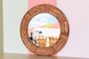 Round Bamboo Mirror