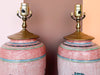 Pair of Pink Tassel Lamps