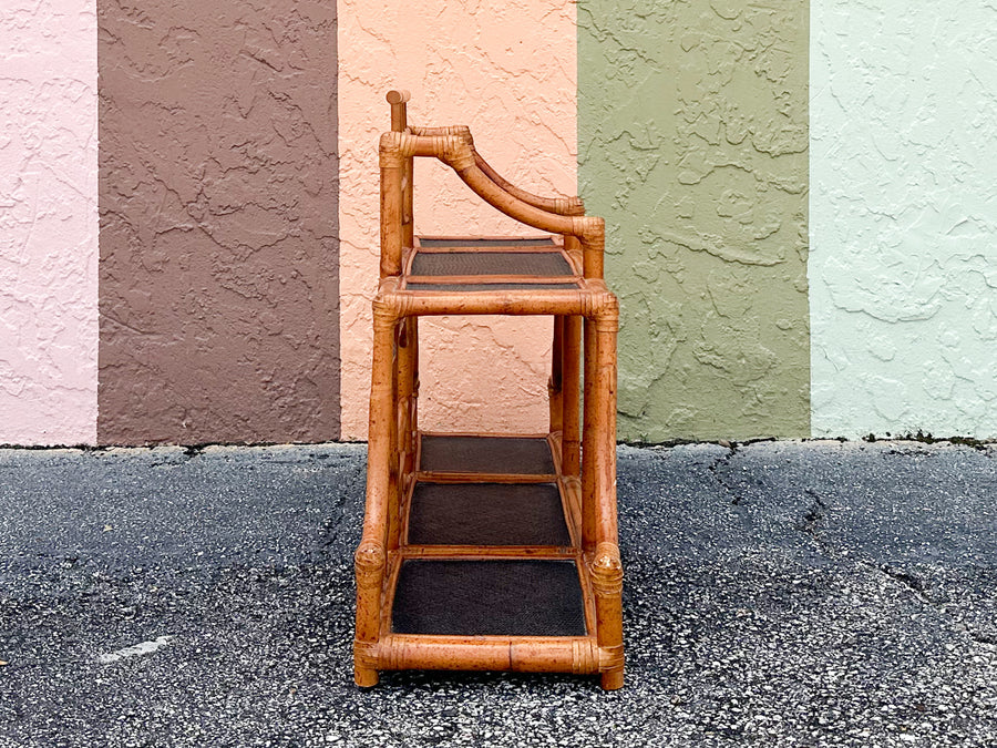Rattan Pagoda Wall Shelf