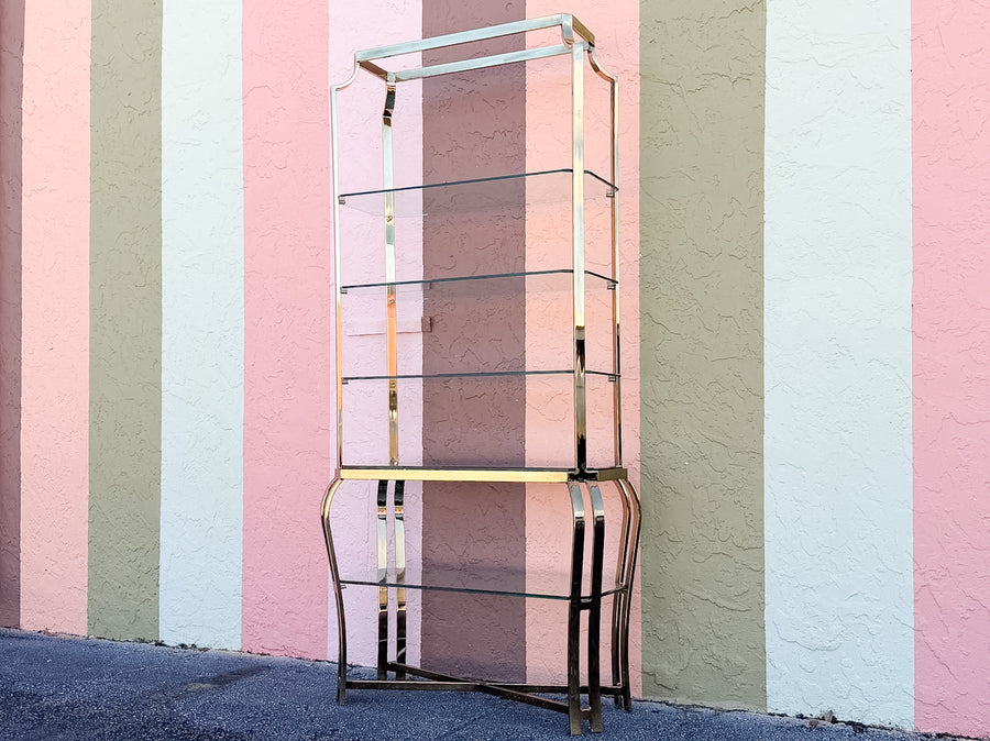 Brass Pagoda Etagere