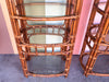 Pair of Handsome Rattan Etageres