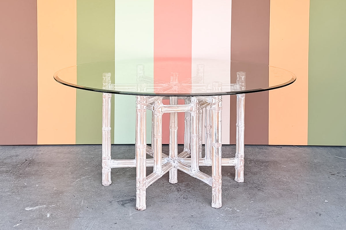 McGuire Style Bamboo Dining Table