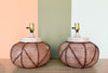 Pair of Island Chic Ceramic Lamps