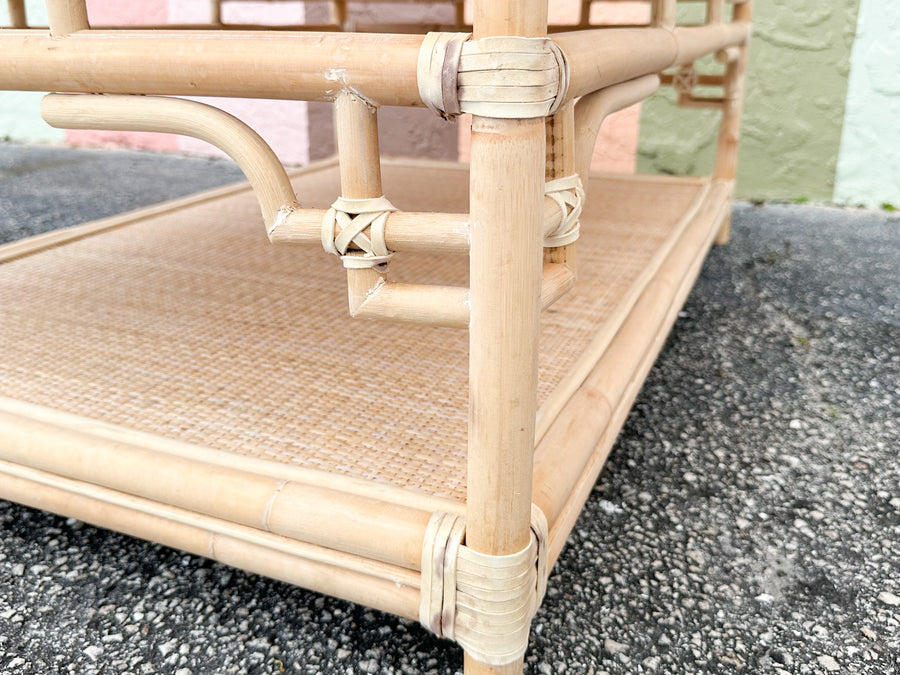 Kips Bay Pagoda Rattan Coffee Table