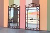 Pair of Tortoiseshell Faux Bamboo Pagoda Mirrors